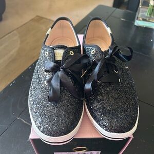 kate spade Black Glitter Keds